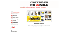 Desktop Screenshot of motoren-franke.de